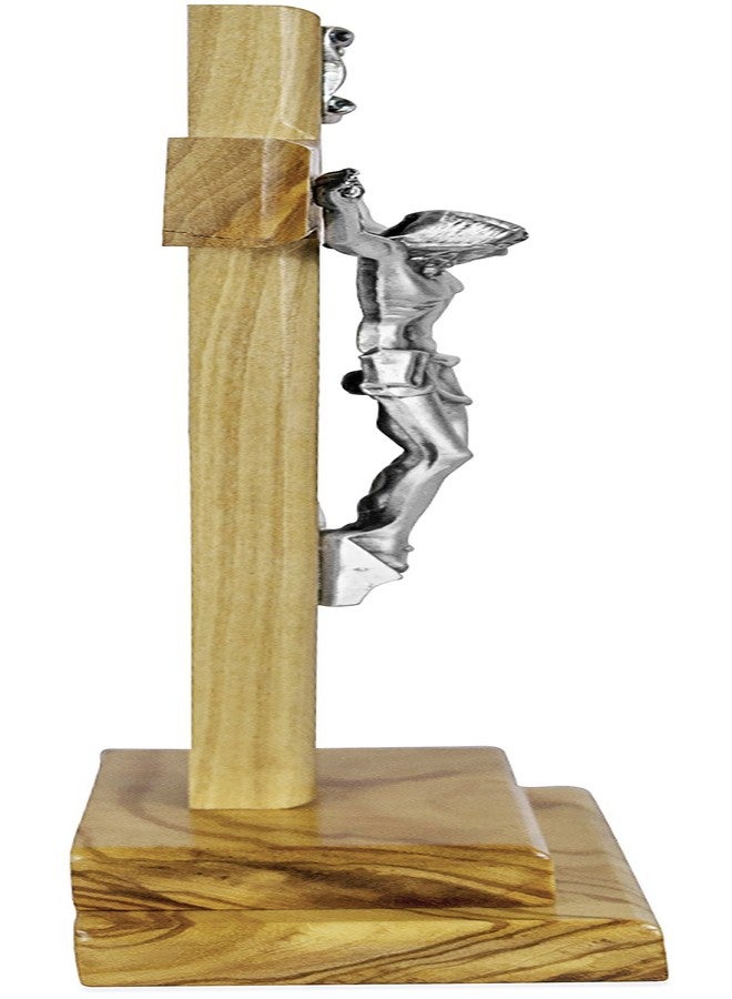 Venerare Standing Crucifix Cross 12" Olive Wood Standing Cross with Holder and St. Benedict Booklet Included - Image 4