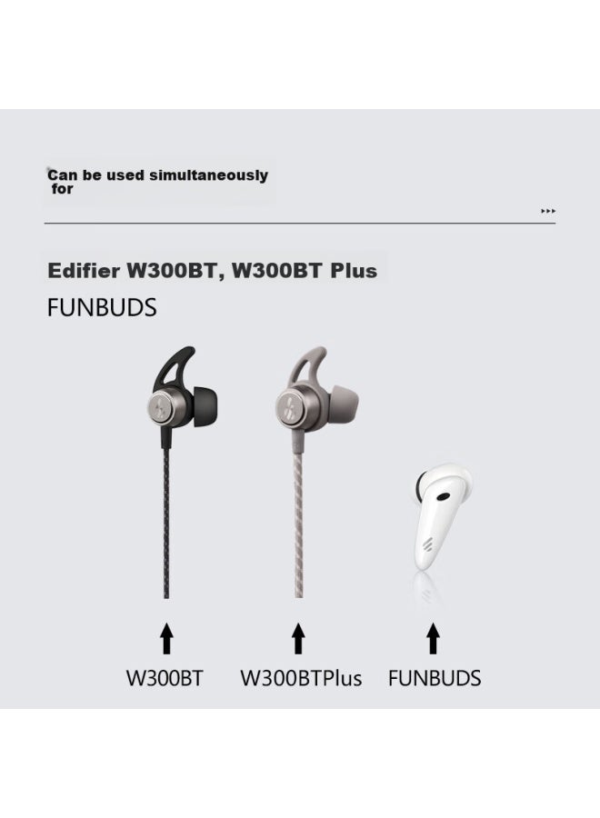 Masentek متوافق مع سماعات Huawei Freelace Pro2 Bluetooth، أطراف الأذن والسماعات، إكسسوارات استبدال أغطية السيليكون الناعمة من Huawei، مقاومة للانزلاق والسقوط أثناء الرياضة، الحجم المتوسط الأسود، زوج واحد - Image 3
