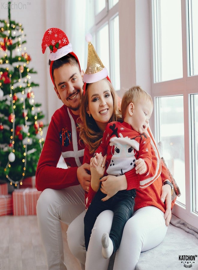 KatchOn Merry Christmas Headbands for Women - Pack of 12 | Holiday Headwear for Women | Christmas Party Favors and Accessories | Girls Xmas Hair Accessories | Christmas Headbands for Adults - Image 3