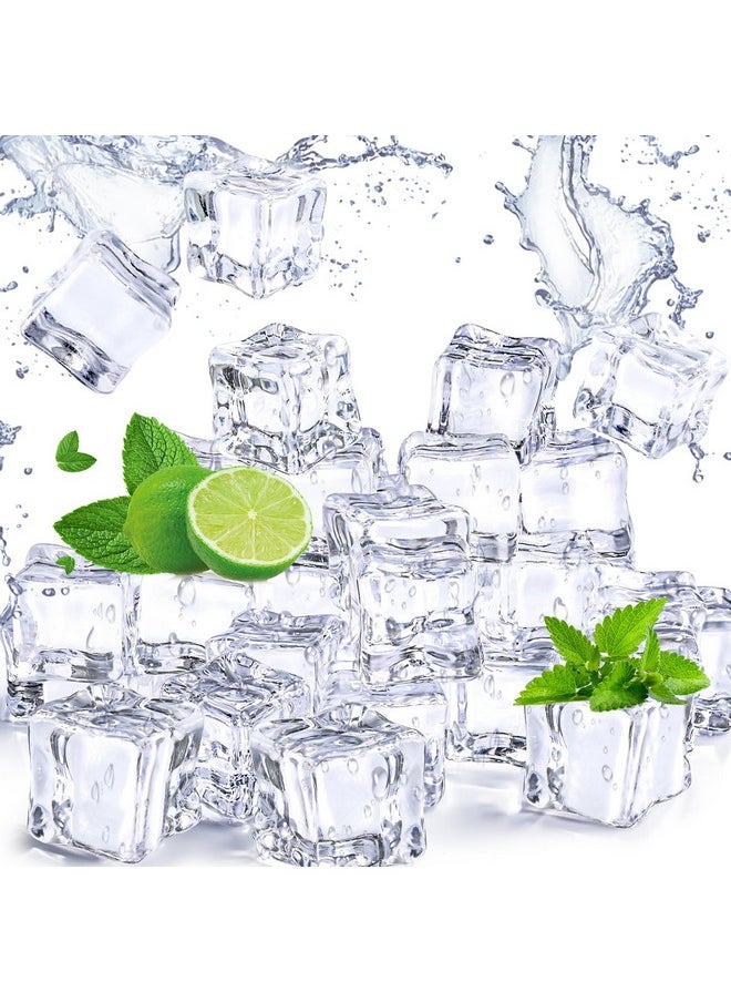 DomeStar DOMESTAR 100PCS Clear Vase Fillers, Acrylic Fake Crushed Ice Cubes Fish Tank Vase Centerpiece Party Table Scatter Props Display  - Image 1
