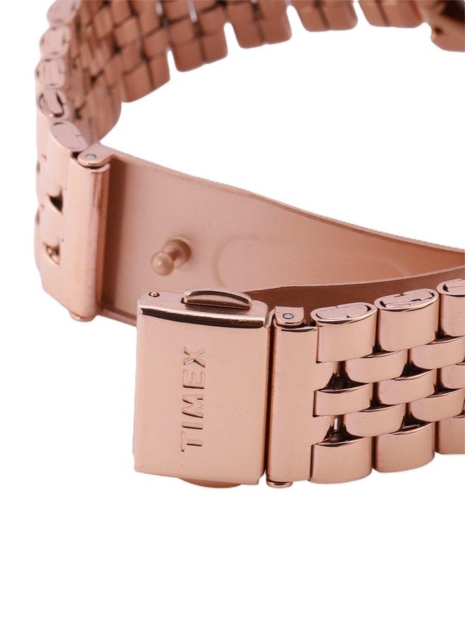 Timex Analog Rose Gold Dial Women's Watch-TWEL13105 - Image 5