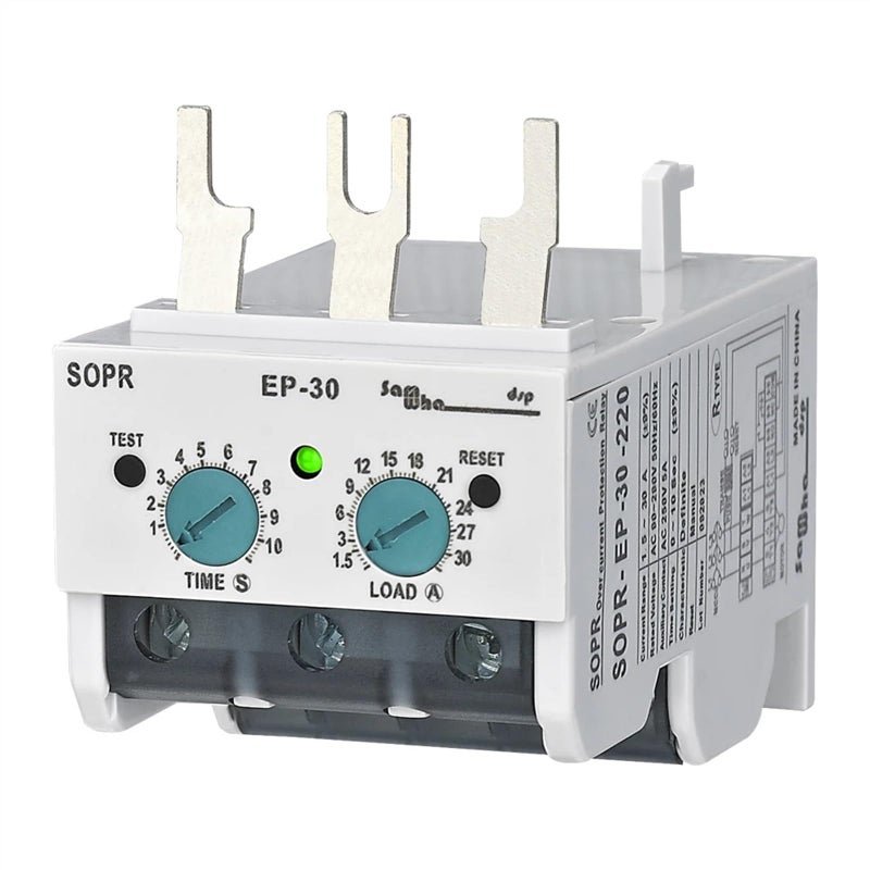 Electronic Overload Relay Motor Protector Thermal Relay 10 50A 90 260VAC - Image 4