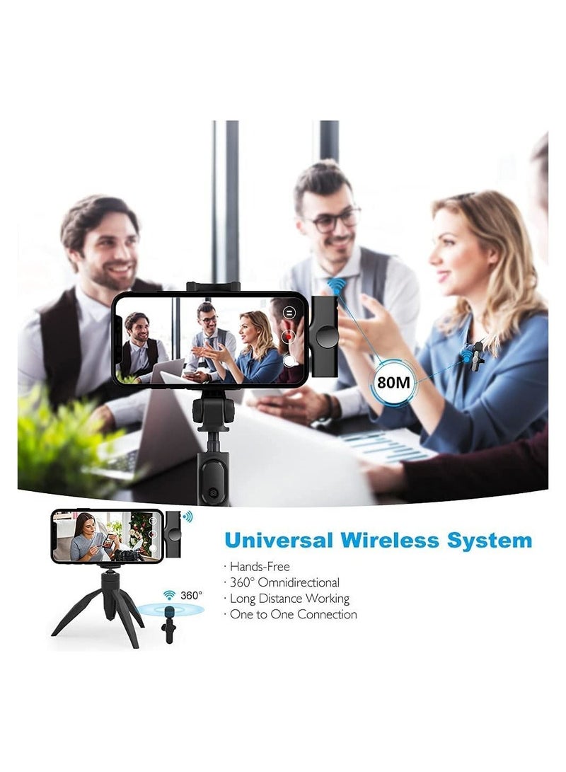 2 in 1 iphone or type-c Wireless Lavalier Microphone For IPhone, Plug Play, Portable Audio Video Recording Mic for Youtube, Live Stream, Vlog, Interview, Laptops PC - Image 3