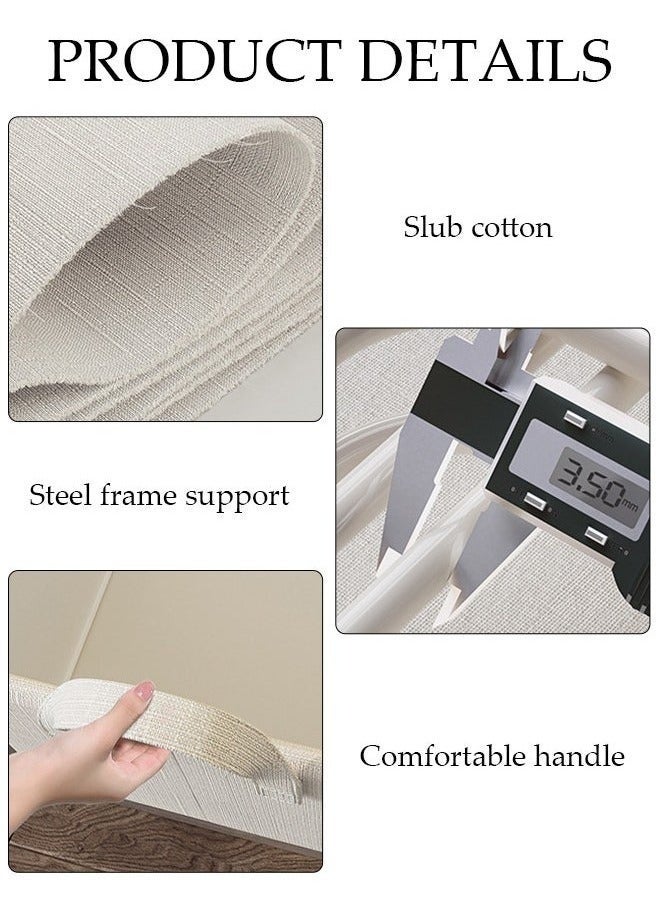 Bukela 3pcs Wardrobe Clothes Organizer Foldable Closet Storage Organizer for Clothes Jeans Washable Closet Storage Boxes with Carrying Handles Cube Storage Bin for Home Bedroom Office - Image 3