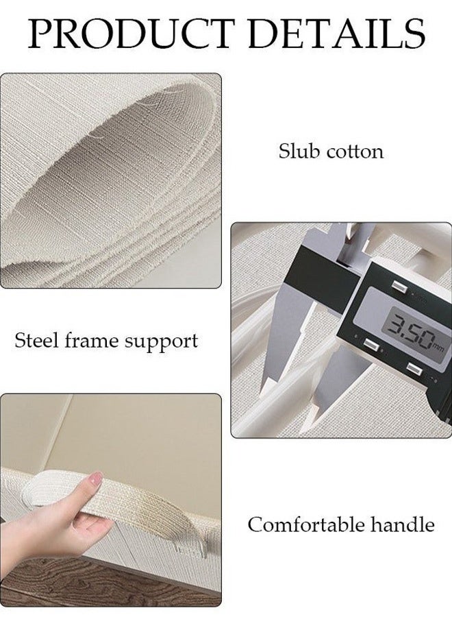 Bukela 3pcs Wardrobe Clothes Organizer Foldable Closet Storage Organizer for Clothes Jeans Washable Closet Storage Boxes with Carrying Handles Cube Storage Bin for Home Bedroom Office - Image 3