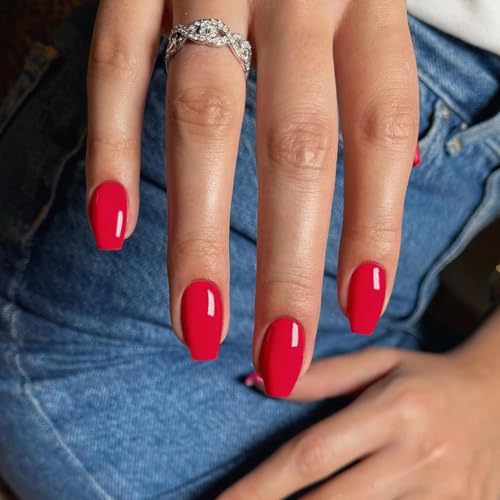 YUISI 576Pcs Press on Nails Kit, 24 Colors Short Fake Nails Sets, Full Cover Artificial Fingernails, Oval DIY Artificial Nails, Reusable Nail Tips for Girls - Image 5