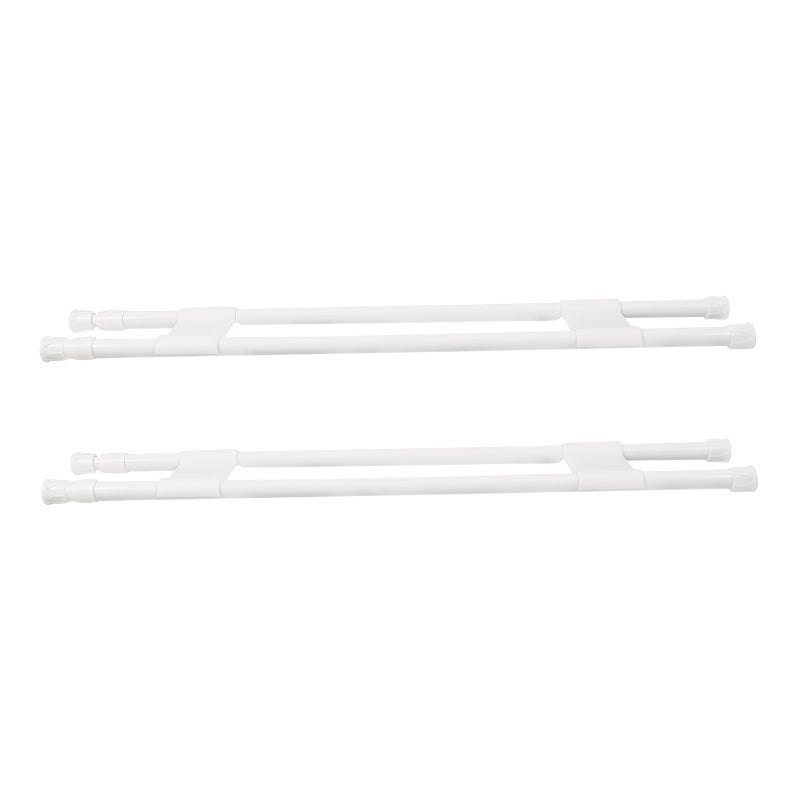 1 Pair of RV Fridge Tension RV Travel Trailer Bathroom Corner Storage Convenient RV Retractable Rod - Image 1