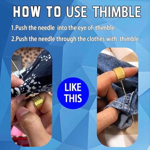 Misequal 42 Pcs Large Eye Sewing Needles, 6 Sizes Stainless Steel Sewing Sharp Needles with Threader for Embroidery Thread Needle and Hand Sewing Art Crafts (Silver, 42PCS) - Image 4