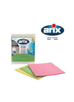 Pure Clean: Arix New Softy Natural Cellulose Sponge Cloth for Eco-Friendly Cleaning 3PC