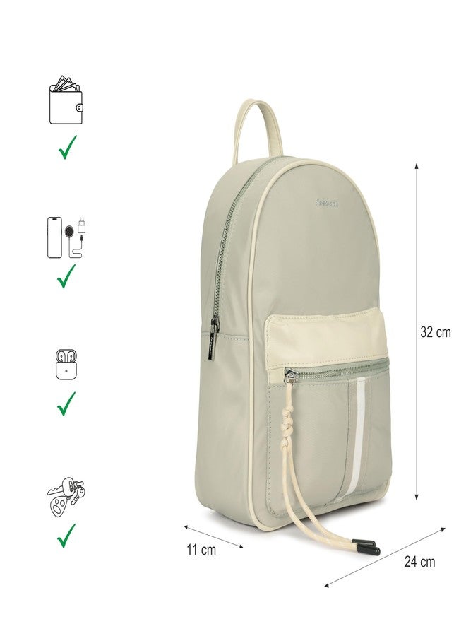 Fastrack Nylon Nova Backpack | Spacious Nylon Backpack | Quick-Access Pocket & Adjustable Faux-Leather Straps - Image 4