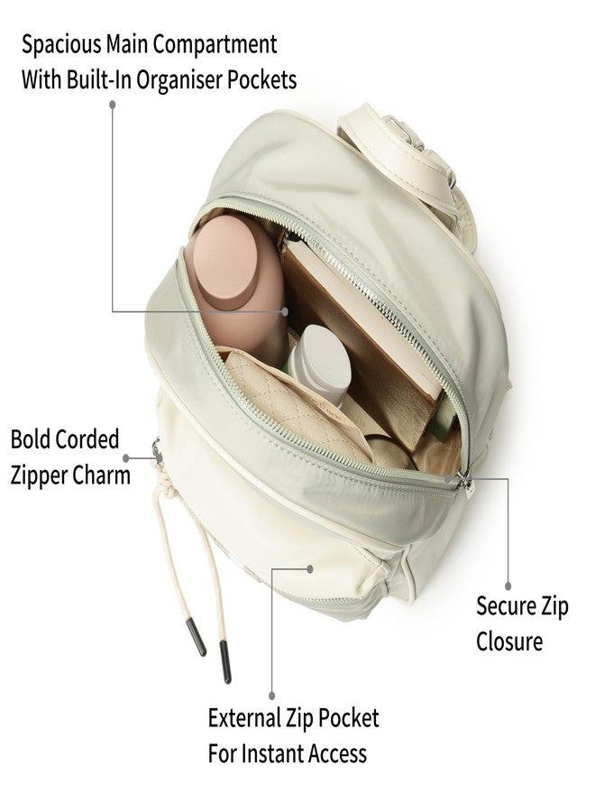 Fastrack Nylon Nova Backpack | Spacious Nylon Backpack | Quick-Access Pocket & Adjustable Faux-Leather Straps - Image 3