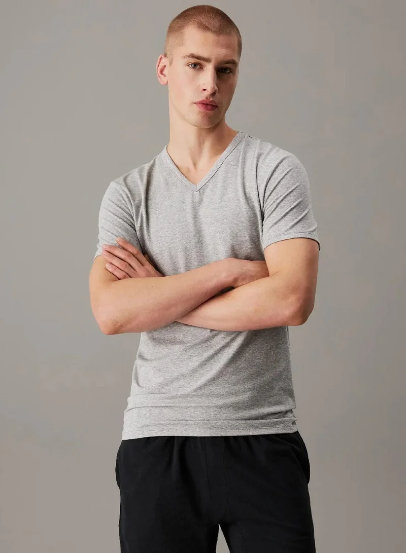 Calvin Klein 3 Pack V-Neck Lounge T-shirts