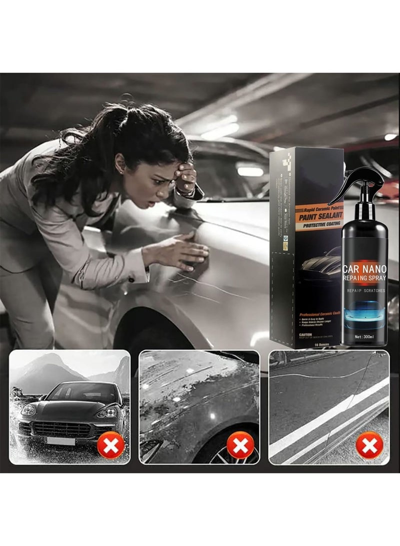 SYOSI 3-in-1 High Protection Quick Coating Spray – Car Hydrophobic Wax Polish & Cleaner for RV, Boat, Motorcycle, and More (2025 Latest Formula, 1pcs) - Image 4