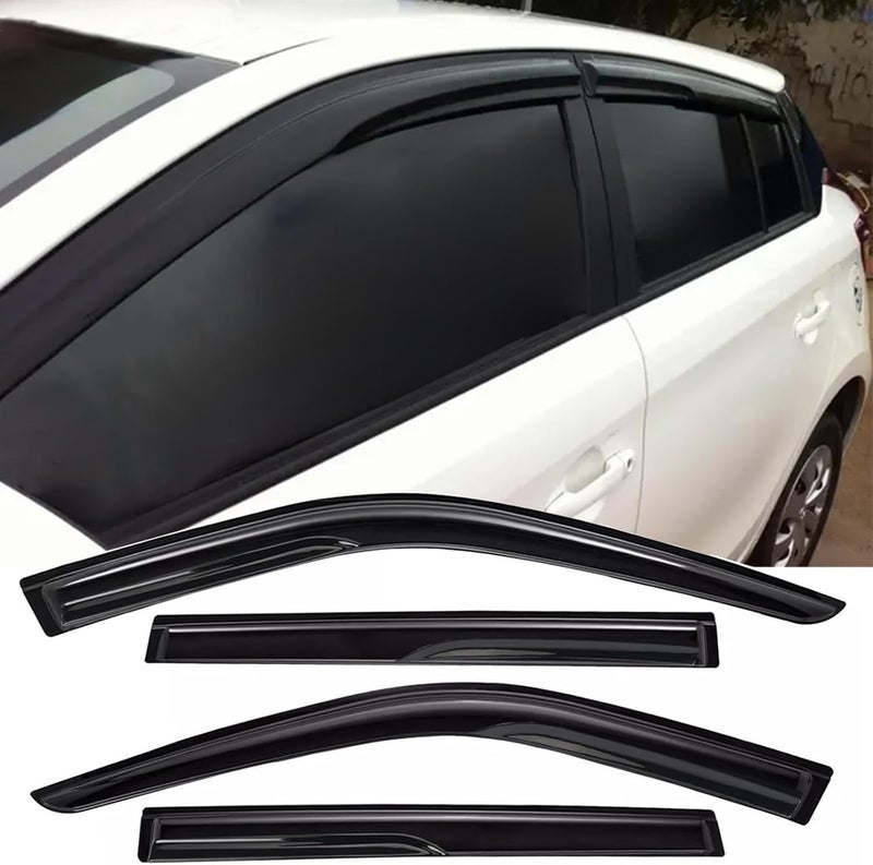 TONOYTIM حواجز المطر لنوافذ السيارة لسيارات هوندا CR-V (CR-V) 2023 2024 2025، حواجز الرياح لنوافذ السيارة، ملحقات سيارة هوندا CR-V 23-25، 4 قطع ملصقة، واقي شمس للسيارة - Image 1