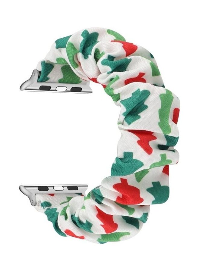 HuHa Fabric Hair Ring Replacement Strap Watchband For Apple Watch Series 7/6/SE/5/4/3/2/1 41/40/38mm Multicolour - Image 1