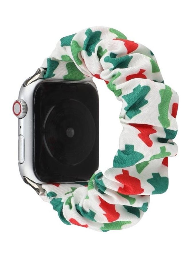 HuHa Fabric Hair Ring Replacement Strap Watchband For Apple Watch Series 7/6/SE/5/4/3/2/1 41/40/38mm Multicolour - Image 3