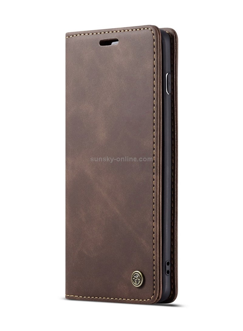 CaseMe Samsung Galaxy S10 5G Case Wallet, for Samsung Galaxy S10 5G Wallet Case Book Folding Flip Folio Case with Magnetic Kickstand Card Slots Protective Cover - Coffee - Image 2