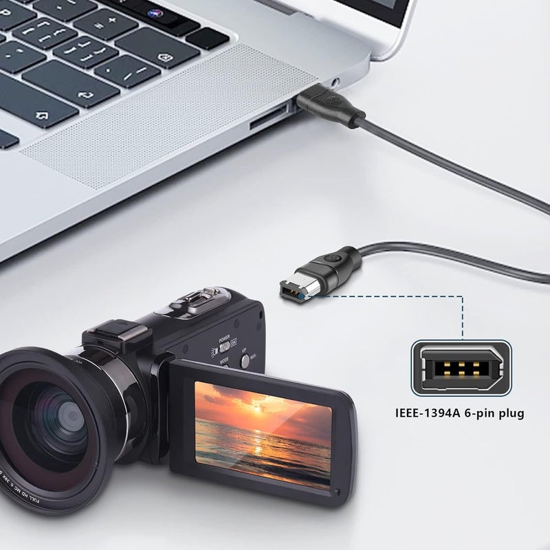 PASOW FireWire Cable 6 Pin to 6 Pin IEEE 1394 Firewire 400 to 400 6-6 ilink Cable 6 Feet（6 pin to 6 pin） - Image 5