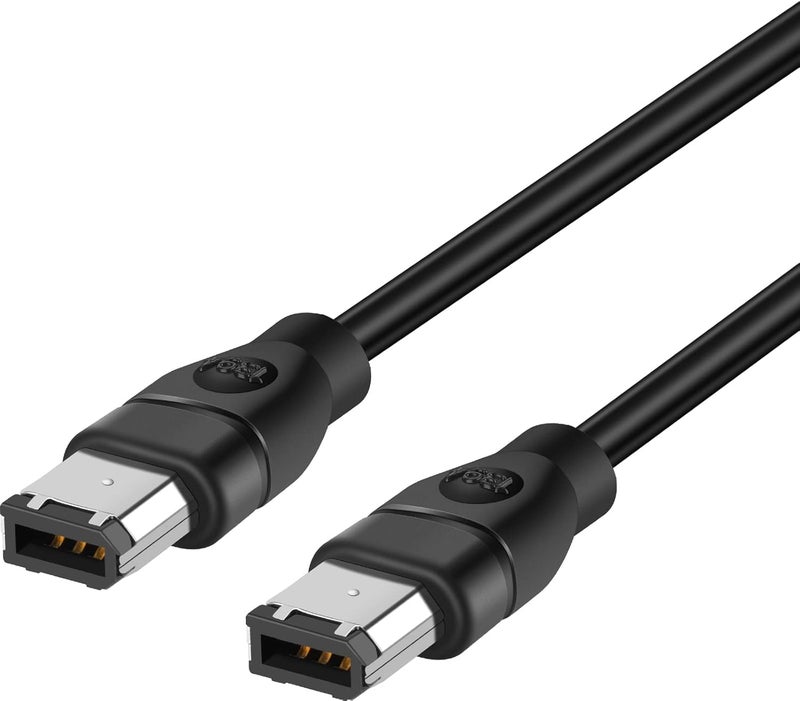 PASOW FireWire Cable 6 Pin to 6 Pin IEEE 1394 Firewire 400 to 400 6-6 ilink Cable 6 Feet（6 pin to 6 pin） - Image 1