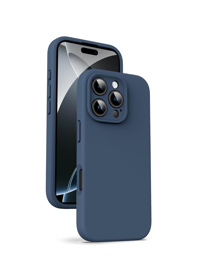 WRISTWISE Case Cover for iPhone 16 Pro Max - [Camera All-Round Protection] [Soft Microfiber Lining Anti-Scratch] Shockproof Phone Case Cover, Blue - Image 1