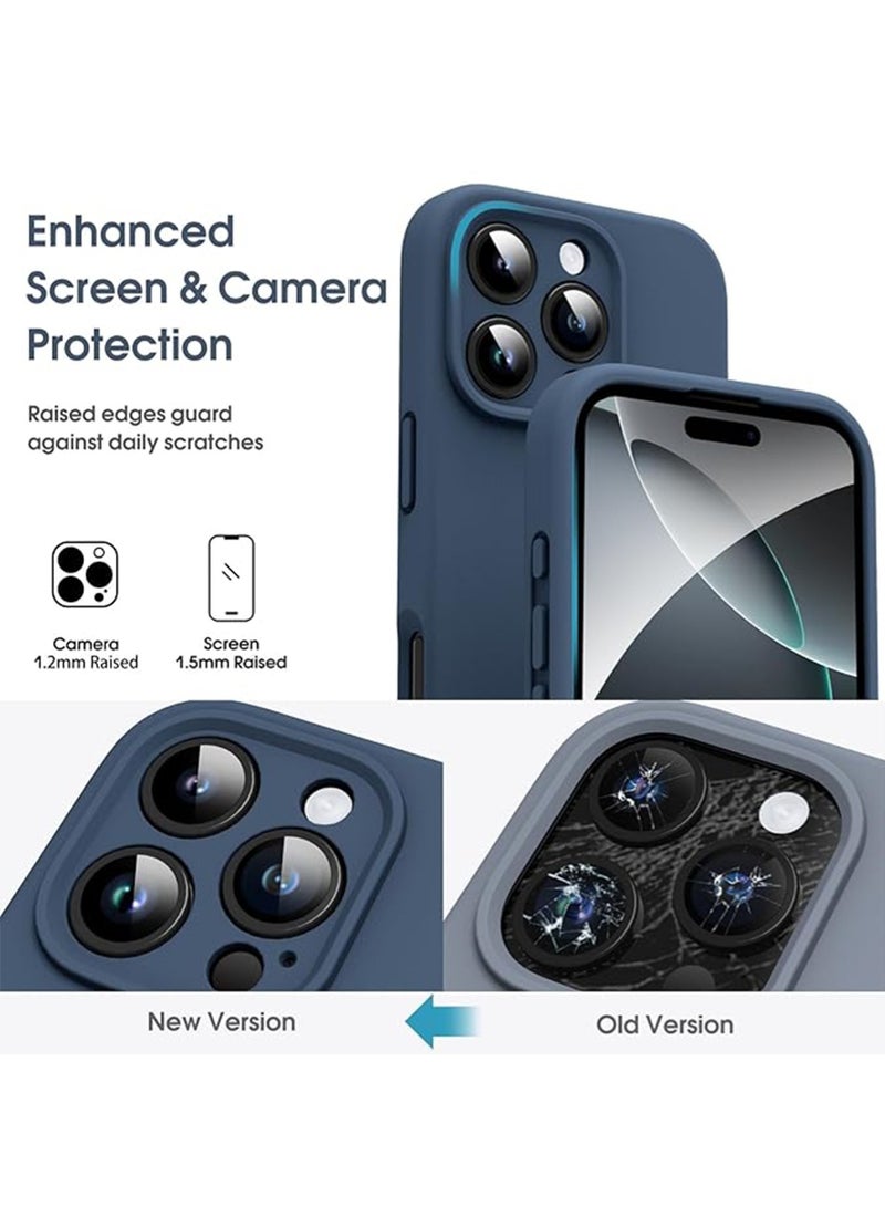 WRISTWISE Case Cover for iPhone 16 Pro Max - [Camera All-Round Protection] [Soft Microfiber Lining Anti-Scratch] Shockproof Phone Case Cover, Blue - Image 2