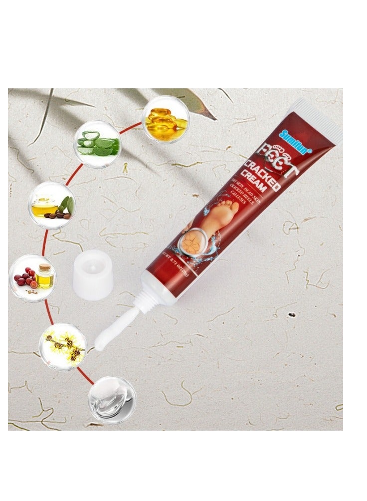 سوميفون كريم إصلاح الكعب المتشقق، كريم مرطب للقدم 20 جرام للكعوب الجافة المتشققة، والجلد الصلب والخشن على القدمين - Image 3