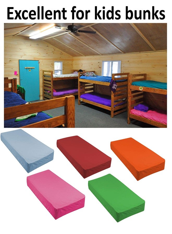 Gilbins 30" x 75" Cot Size 3-Piece Bed Sheet Set, Made of Ultra Soft Cotton, Perfect for Camp Bunk Beds/RVs/Guest Beds Neon Green - Image 5