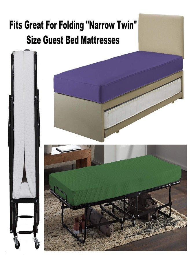 Gilbins 30" x 75" Cot Size 3-Piece Bed Sheet Set, Made of Ultra Soft Cotton, Perfect for Camp Bunk Beds/RVs/Guest Beds Neon Green - Image 4