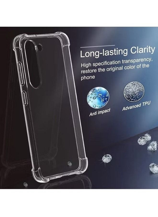 Raxoom Samsung Galaxy S23 Clear Cover Case soft TPU Transparent Silicone Rubber Back Protective Case shock Absorbent Reinforced Corner for Samsung Galaxy S23 Clear - Image 4