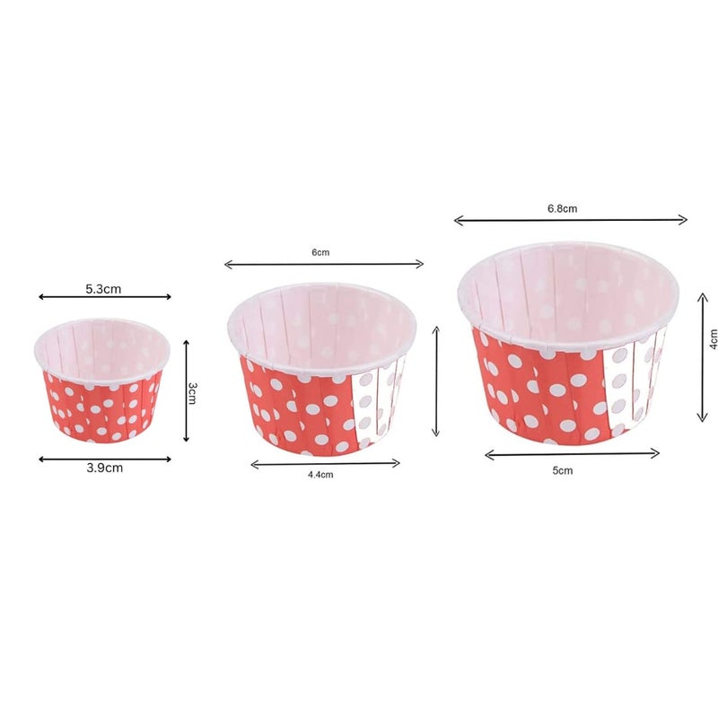 Deera Deera Expandable Muffin cup cake paper mould 50Pc Combo Mini 50Pc Small 50 Pc Medium 50Pc  - Image 2