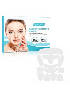 160 Pcs Face Wrinkle Patches, Forehead Wrinkle Patches, Face Tape for Wrinkles, To Reduce Fine Wrinkles,Anti Wrinkle Facial Patches Overnight To Smooth Eye, Mouth, Forehead Wrinkles