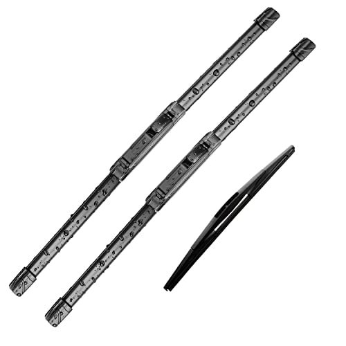 Fabysky 3Pcs Windshield Wiper Blades for Hyundai Tucson 2010 2011 2012 2013 2014 2015, Original Equipment Automotive Replacement Windshield Wiper Blades for My Car- 24"/16"/12" (Set of 3) U/J HOOK - Image 1