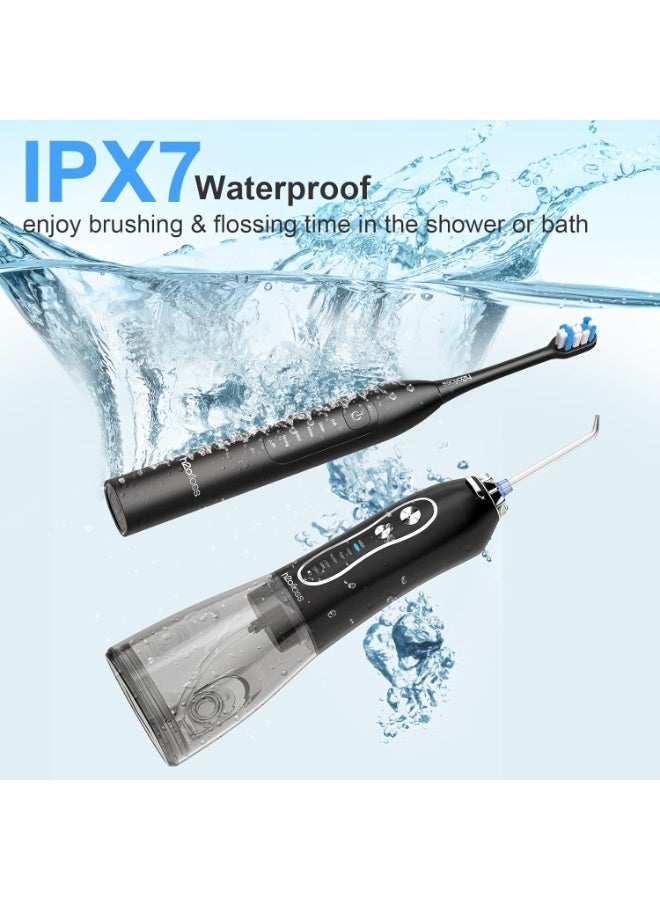 H2O H2 floss 2-in-1 Water Flosser and Electric Toothbrush Combo - Image 2