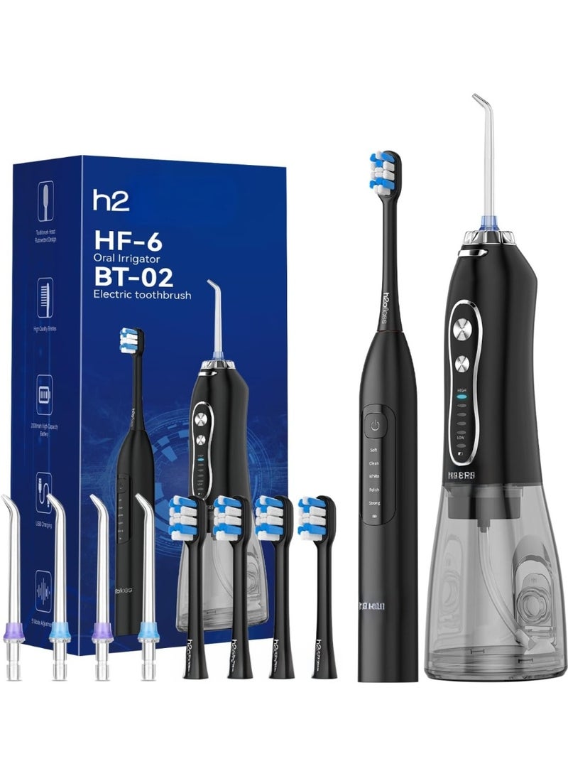 H2O H2 floss 2-in-1 Water Flosser and Electric Toothbrush Combo - Image 1