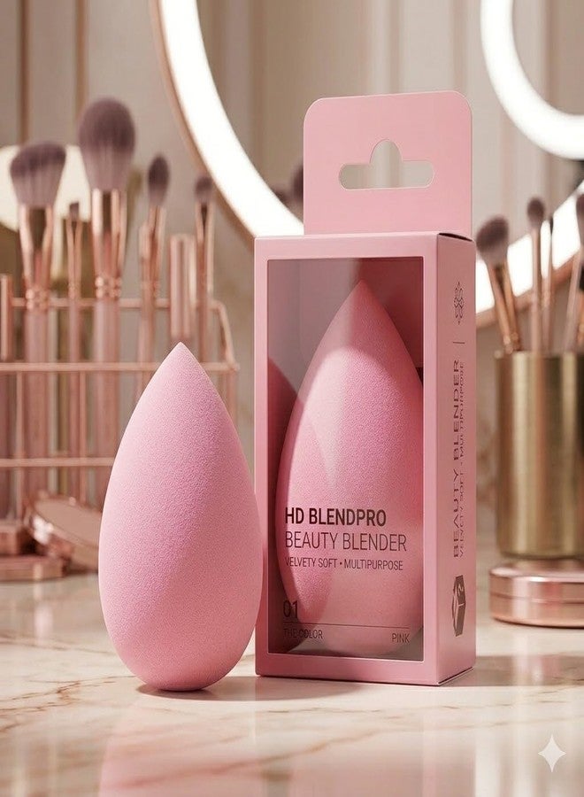 Beauty Blender Makeup Sponge for Foundation, Concealer, BB Cream & Powder Makeup | Soft Latex-Free Makeup Blender Sponge | Wet & Dry Use | Flawless Finish | Random Color As Per Availability | 1 Pc - Image 3