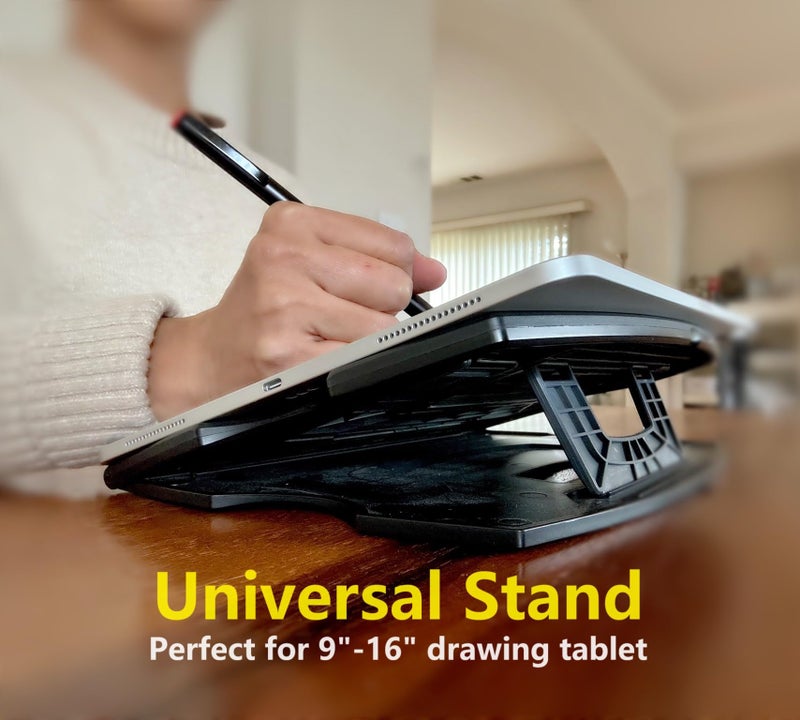 MAX SMART Tablet Drawing Stand, Digital Drawing Pad Stand, Foldable, Adjustable for 9 to 16 Inches Graphics Drawing Monitors Art Tablets - Image 2