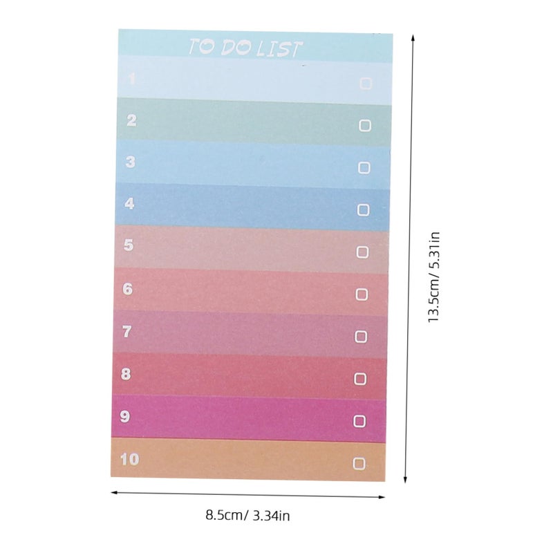 6 Colorful Self Adhesive Memo Pads Set for Planning Organization Students Office - Image 3