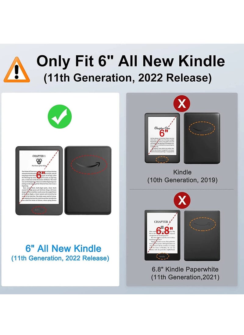 Generic - 1 Plus 2Pcs All New Screen Protector Compatible With Kindle Paperwhite 11Th Generation 2022 Release 6 Inch Case And Screen Protector Soft Premium Pet Protective Film Anti Scratch Clear Cover Clear - Image 1