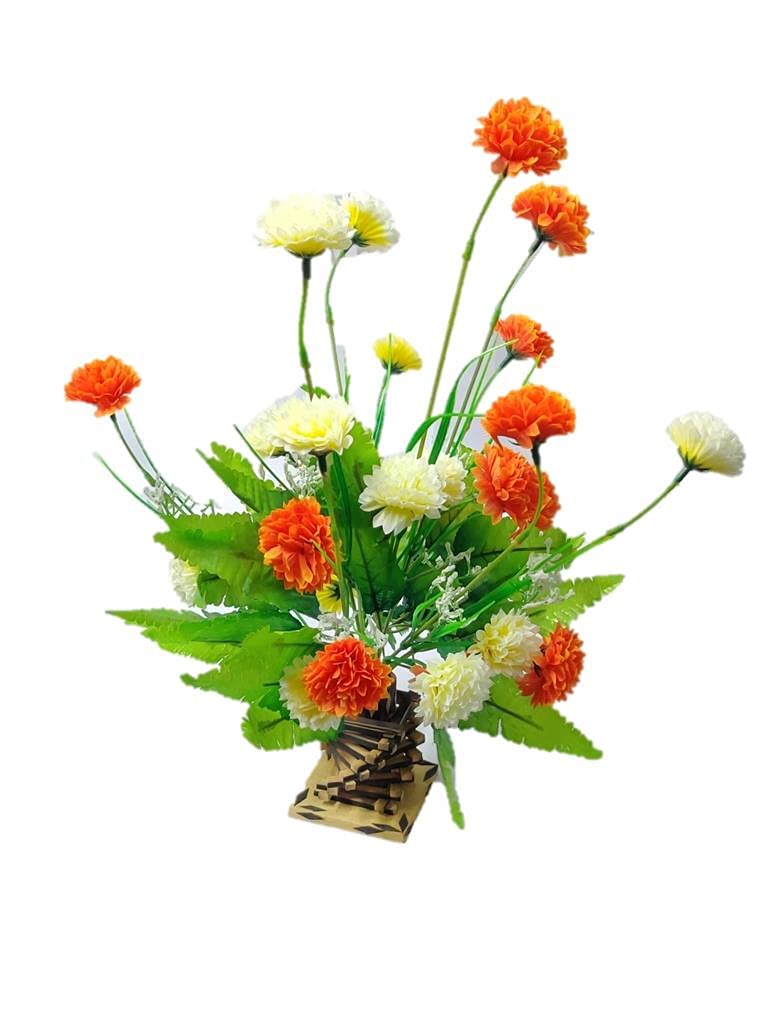 ARMAN SPOONS Royals Handmade Bamboo and Red Rose WallTable Flower Vases for Table 2 Piece Set VaseFlower 1 Set - Image 5