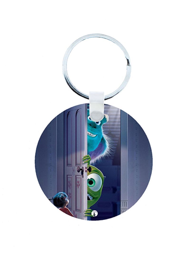 Monsters Inc Wooden Keychain