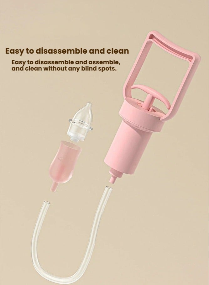 Hand Pull Negative Pressure Baby Nasal Aspirator One-Way Anti-Backflow Infant Nose Sucker Care Tool - Image 3