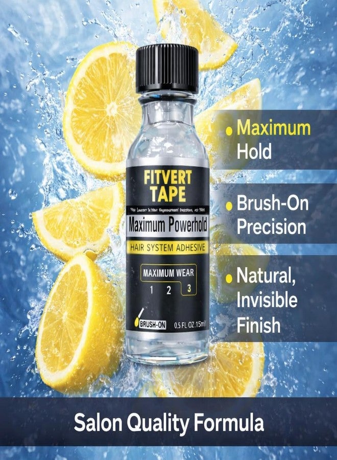 FITVERT لاصق نظام الشعر FITVERT سعة 15 مل، غراء رقعة الشعر للرجال، شريط لاصق للشعر المستعار، غراء رقعة الشعر للرجال، غراء للشعر المستعار، غراء رقعة الشعر - Image 2