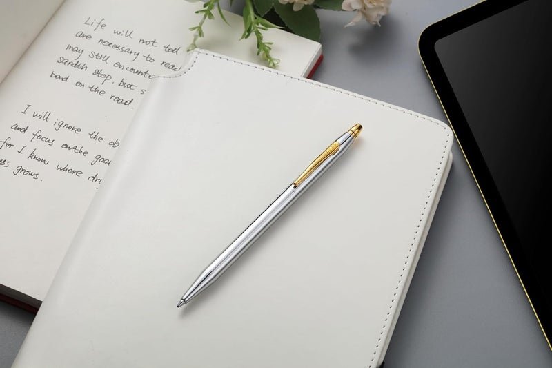Cross Click™ Medalist® Chrome with Gold-tone Appointments Ballpoint Pen - Image 2