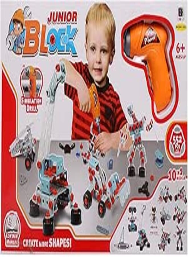 Play At Home Play at Home Junior Block Shapes Maker 10 in 1 Module for Boys, Multi Color