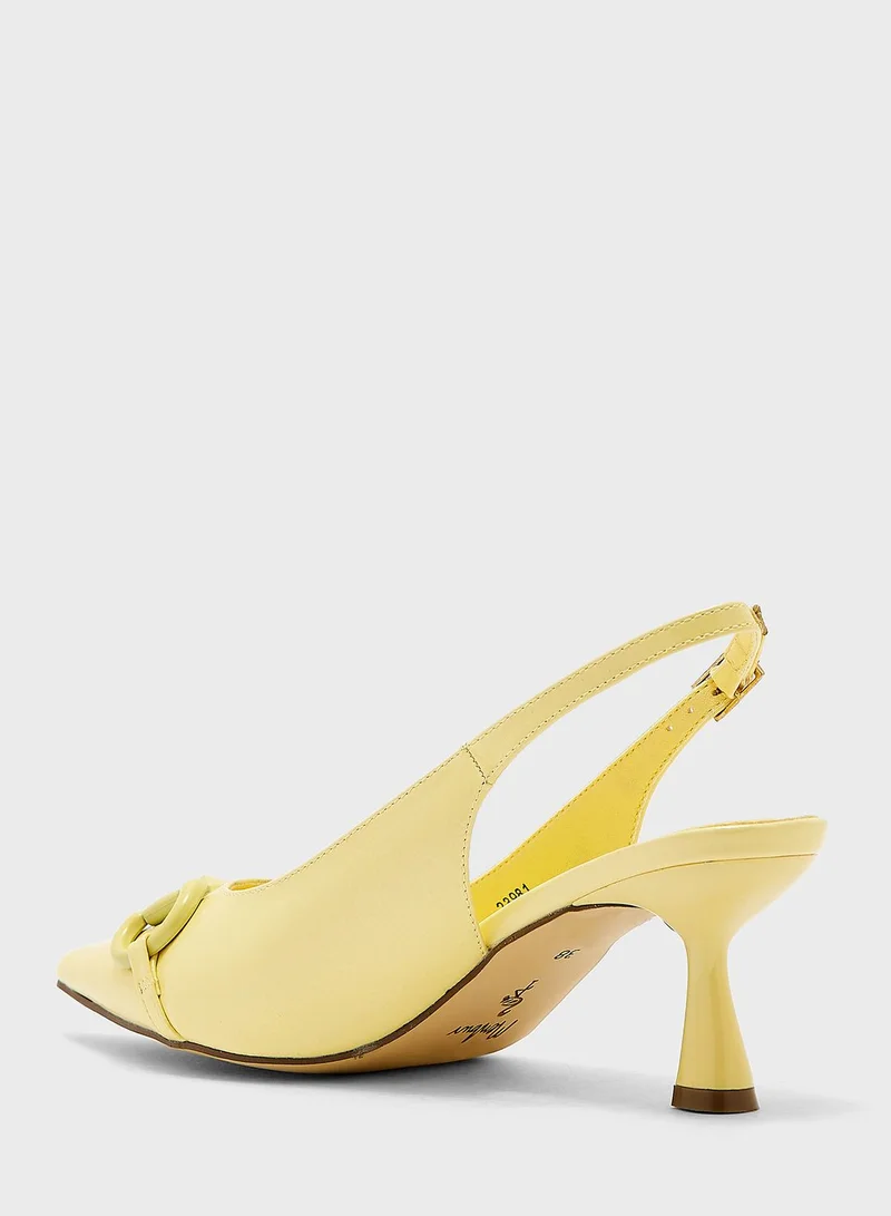 MENBUR Ankle Strap Mid Heel Sandals