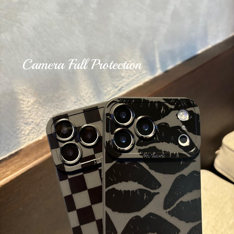 Jusnfu for iPhone 17 Pro Max Case 6.9 Inch 2025, Aesthetic Lips Goth Phone Case for Women Girls Men, Silicone Protective Phone Cover for iPhone 17 Pro Max, Black Lips - Image 3