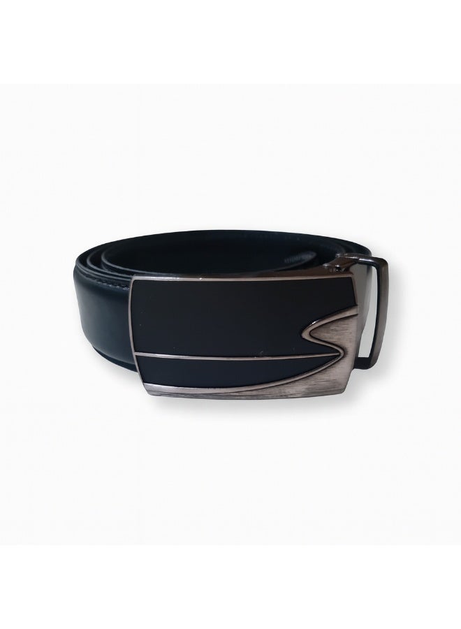 Men’s Genuine Leather Black Belt | Premium European Quality Formal & Occasion Accessory | Elegant Men’s Belt with Removable Buckle - Image 1