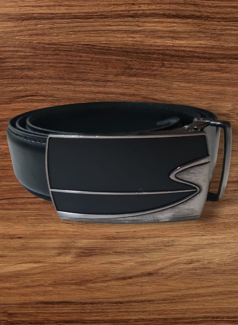 Men’s Genuine Leather Black Belt | Premium European Quality Formal & Occasion Accessory | Elegant Men’s Belt with Removable Buckle - Image 2