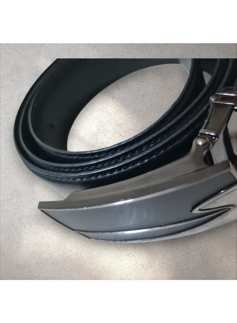 Men’s Genuine Leather Black Belt | Premium European Quality Formal & Occasion Accessory | Elegant Men’s Belt with Removable Buckle - Image 5