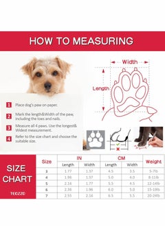 Y&D Dog Boots, Shoes Paw Protector, KASTWAVE Waterproof for Dogs, Socks with Shoelace Pet Protector  - Image 3